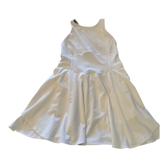 Lululemon Court Crush Dress White Built-In Shorts Tennis Pickleball Size 8 - Picture 2 of 10